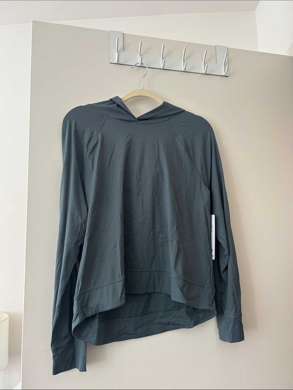 RHONE Serene Studio Hooded Pullover in Blue Granite